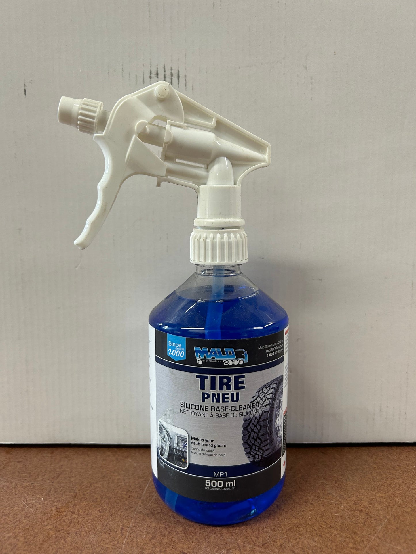 Lustrant à pneu et tableau de bord 500 ml