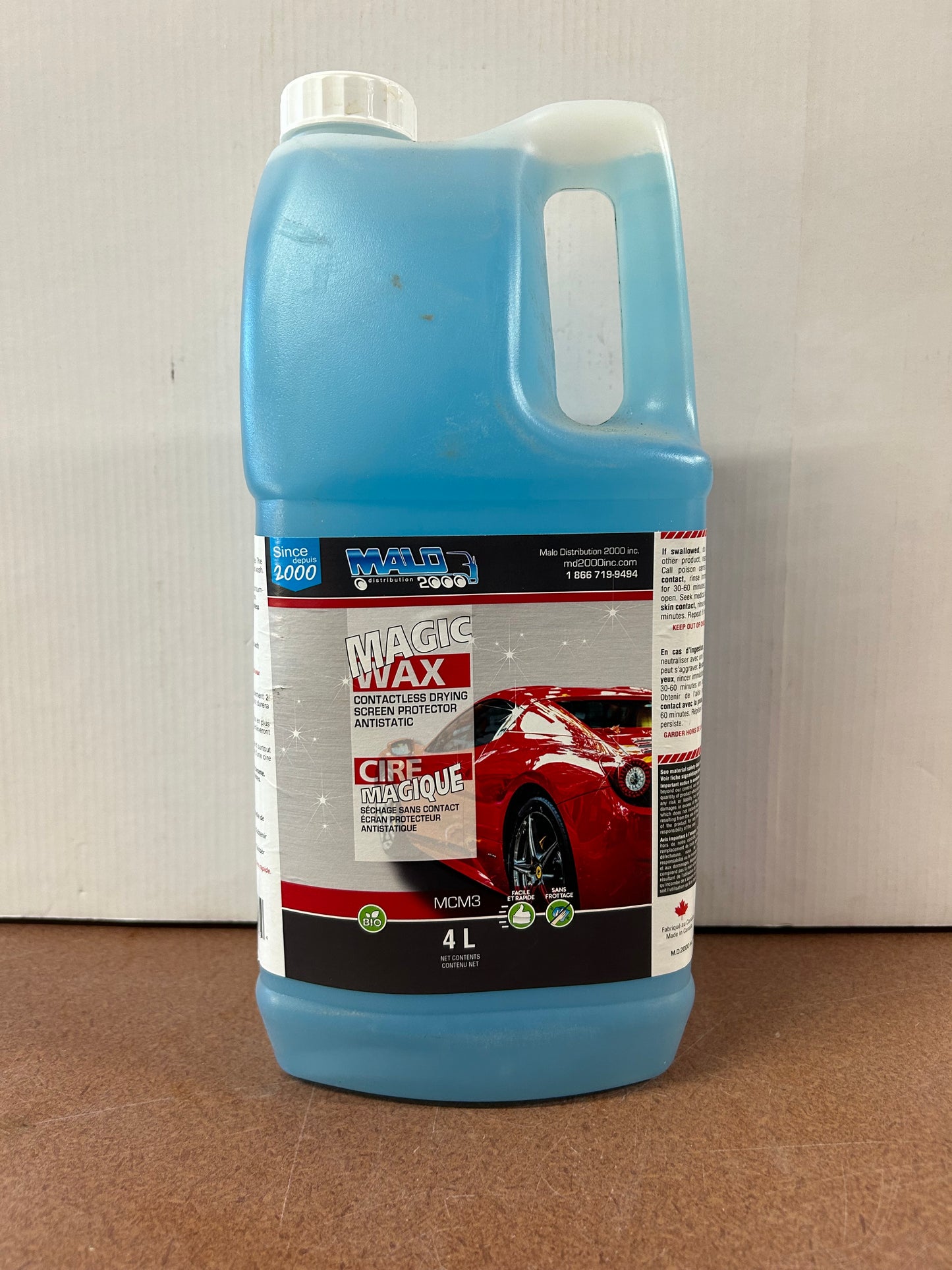 Cire magique 4 litres séchage sans contact-antistatique