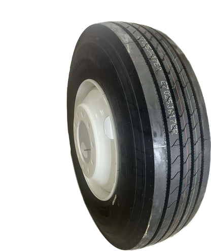 Pneu 11r22.5 Monté sur roue acier(lignée)