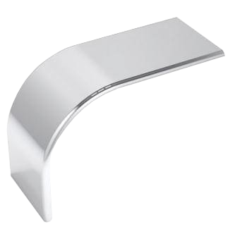 Paire de demi-ailes 80po stainless steel 24.5