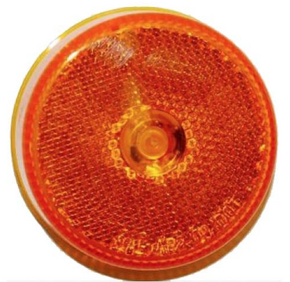 Lumière ronde  réfléchissante 2.5'' Amber/Rouge