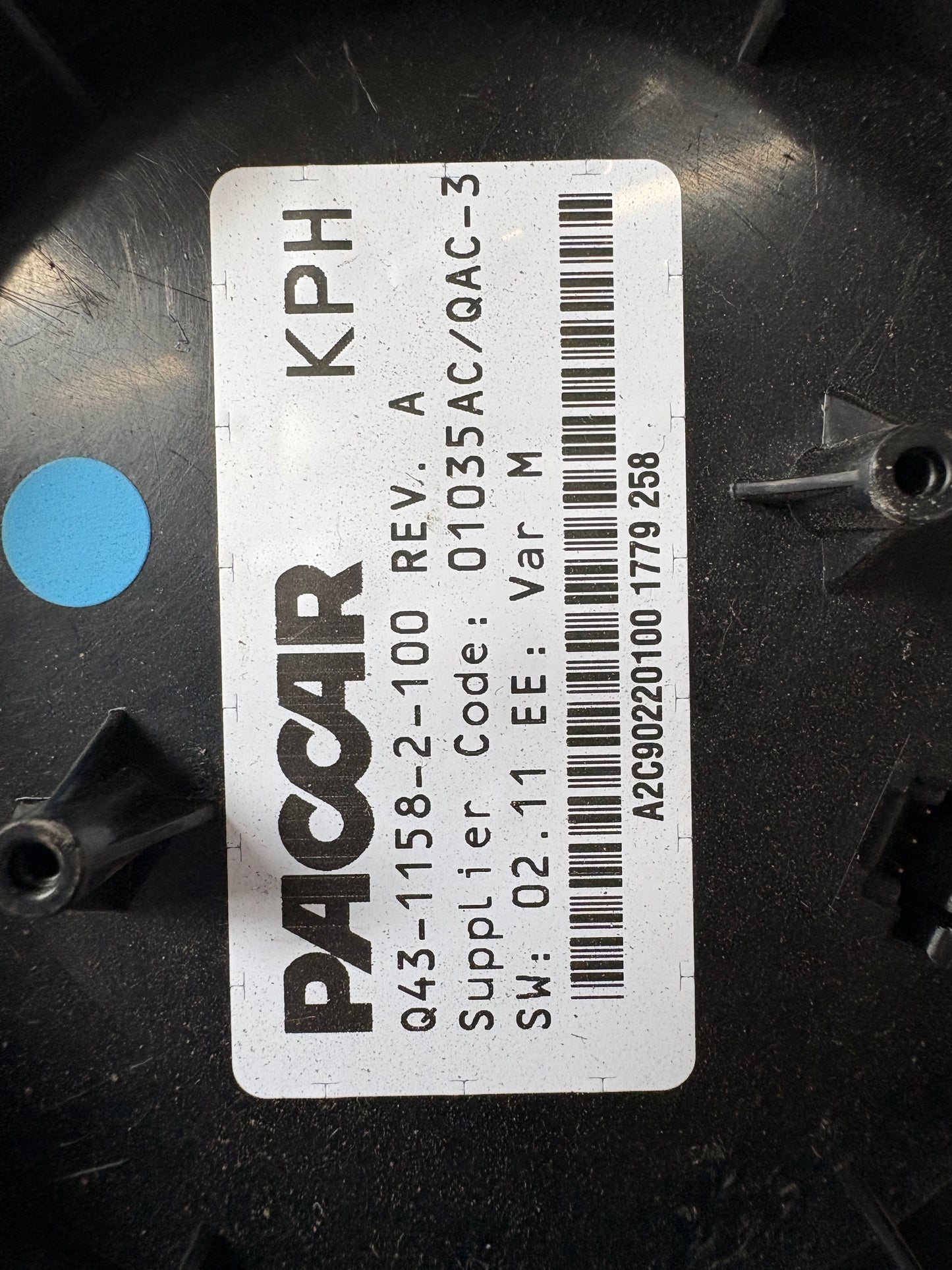Indicateur de vitesse Paccar