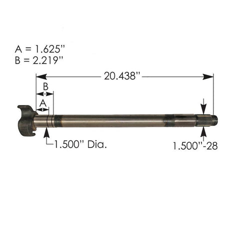 Neuf - Arbre à cames gauche R607181 20.438'' X 1.5'' 28 Splines