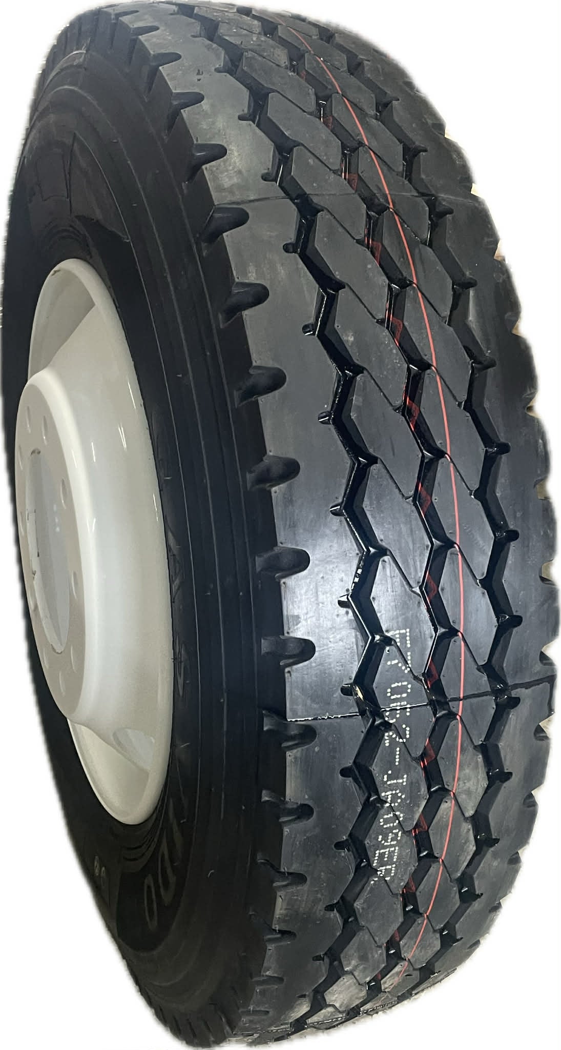 Pneu 11r22.5 Monté sur roue acier