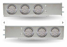 Bras de garde boue avec  2.5'' entre bolt & 4 DEL ROUGE - Stainless