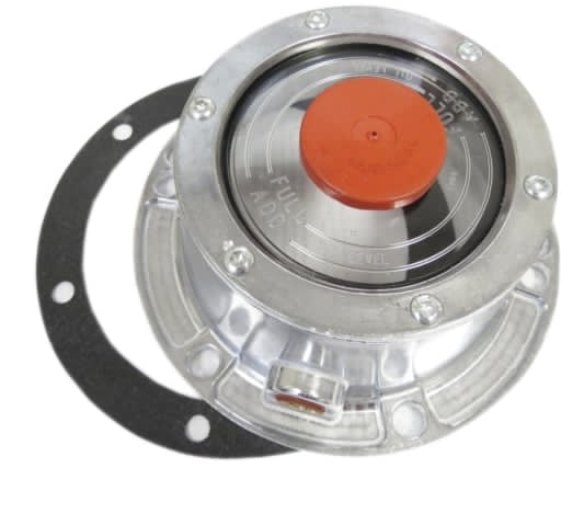 Hub Cap Aluminium, with plug & gasket